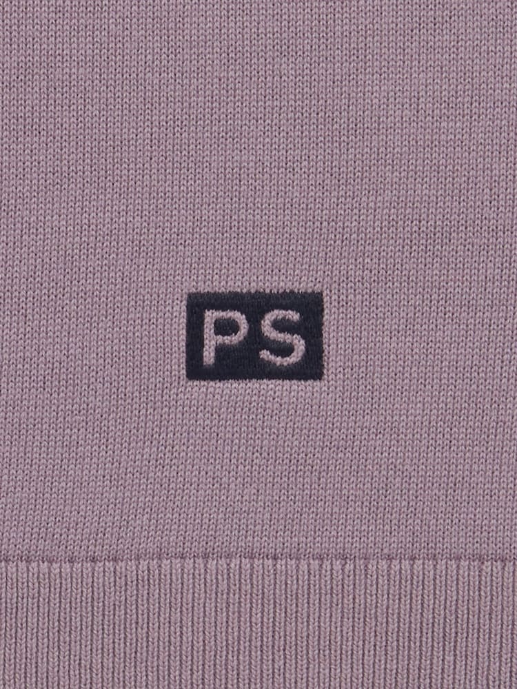 Violet - PS Paul Smith Tipped Knitted Polo Shirt - Imaginea 7 din 7
