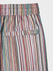 PS Paul Smith Red Signature Stripe Jaquard Shorts - Image 2 of 2