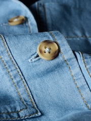 PS Paul Smith Blue Short Sleeve Button Through Shirt - Image 3 of 7