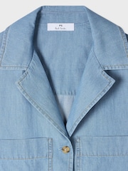 PS Paul Smith Blue Short Sleeve Button Through Shirt - Image 5 of 7