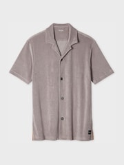 PS Paul Smith Grey Signature Stripe Towel Shirt - Image 1 of 2