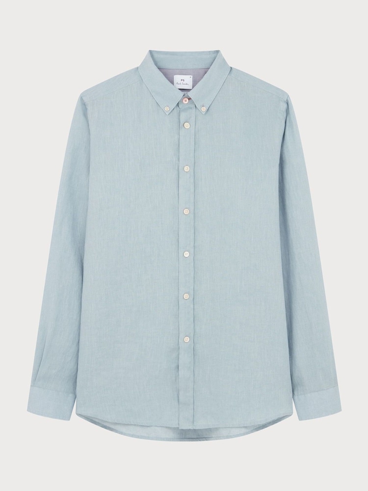 PS Paul Smith Blue Long Sleeve Shirt - Image 1 of 4