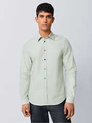 PS Paul Smith Green Tailored Fit Long Sleeve Shirt - Image 1 of 5