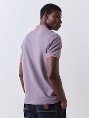 PS Paul Smith Purple Logo Polo Shirt - Image 4 of 6
