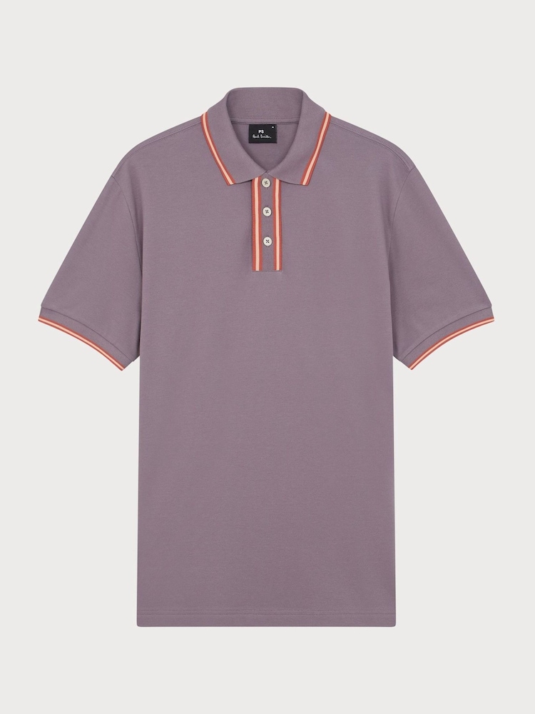 PS Paul Smith Purple Logo Polo Shirt - Image 6 of 6