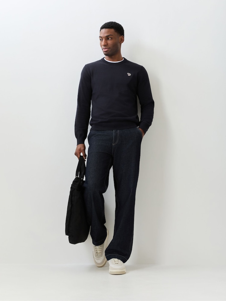 PS Paul Smith Blue Crew Neck Jumper - Image 2 of 5