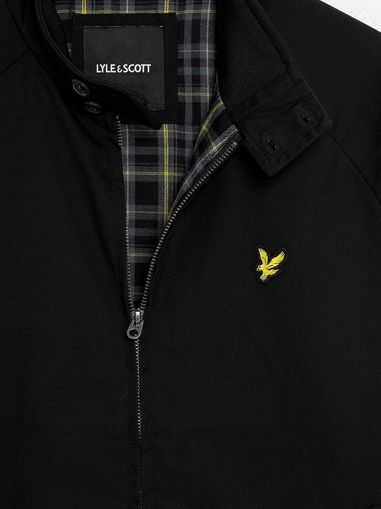 Negro - Lyle & Scott Cotton Harrington Jacket - Imagen 7 de 7