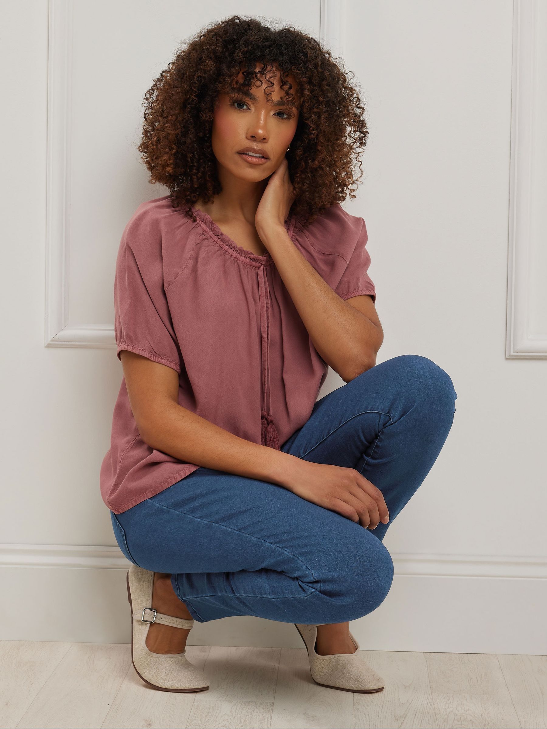 M & Co Women's Blue Mid Wash Stretch Jeggings