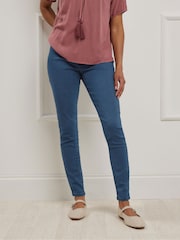 M&Co Blue Mid Wash Stretch Jeggings - Image 3 of 4