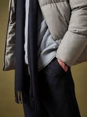 Peckham Rye Grey Wool Blend Puffer Coat - Image 3 of 12