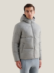 Peckham Rye Grey Wool Blend Puffer Coat - Image 4 of 12