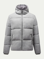 Peckham Rye Grey Wool Blend Puffer Coat - Image 7 of 12