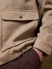 Peckham Rye Natural Wool Blend Bomber Jacket - Image 5 of 11