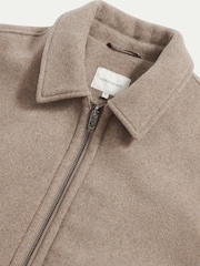 Peckham Rye Natural Wool Blend Bomber Jacket - Image 8 of 11