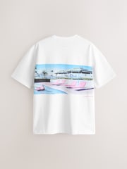 White Chris Riley Pool Single Seminal T-Shirt - Image 8 of 10
