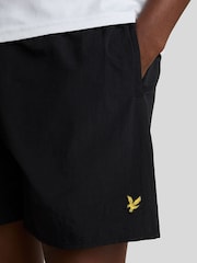 Lyle & Scott Black Plain Swim Shorts - Image 4 of 5