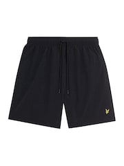 Lyle & Scott Black Plain Swim Shorts - Image 5 of 5