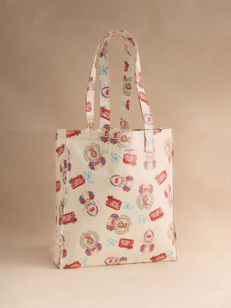 Cath Kidston Ecru London Print Large Book Bag - Image 1 of 5