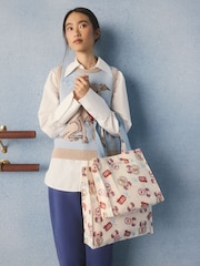 Cath Kidston Ecru London Print Large Book Bag - Image 2 of 5