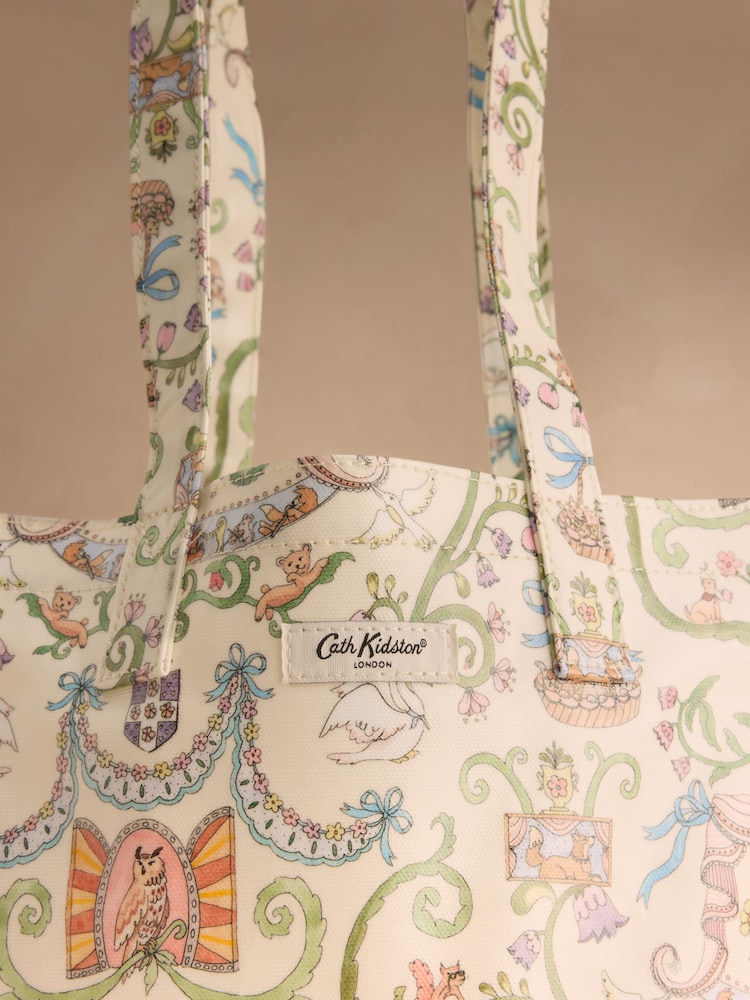 Cath Kidston Ecru Floral Large Book Bag - Image 2 of 3