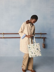 Cath Kidston Blue Floral Stripe Large Book Bag - Image 4 of 7