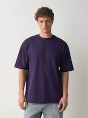 Deep Purple Relaxed Fit Heavyweight T-Shirt - Image 1 of 7