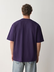 Deep Purple Relaxed Fit Heavyweight T-Shirt - Image 3 of 7