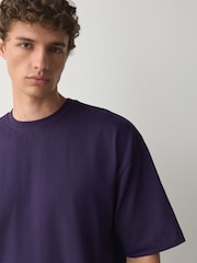 Deep Purple Relaxed Fit Heavyweight T-Shirt - Image 4 of 7