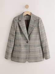monochrome - Blazer à carreaux N.Premium à simple boutonnage - Image 8 de 11