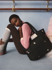 Cath Kidston Black Butterfly Bloom Portobello Tote Bag - Image 5 of 8