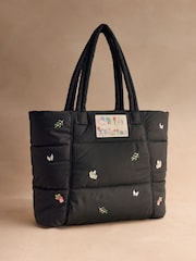 Cath Kidston Black Butterfly Bloom Portobello Tote Bag - Image 6 of 8
