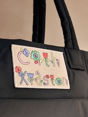 Cath Kidston Black Butterfly Bloom Portobello Tote Bag - Image 7 of 8