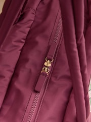 Cath Kidston Burgundy Red Flower Crest Portobello Tote Bag - Image 8 of 9