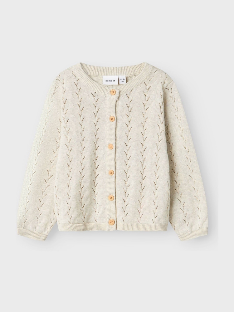 Name It Pointelle Knit Cardigan - 圖片 2,共 3 Name It Pointelle Knit Cardigan - 圖片 2,共 3