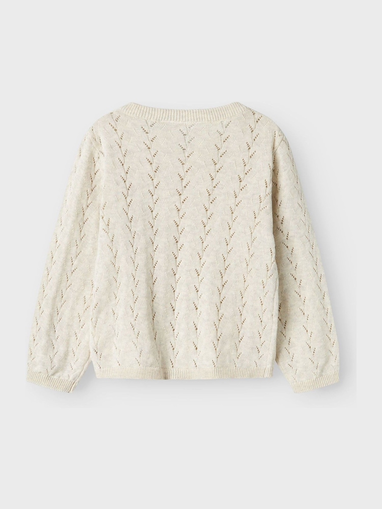 Name It Pointelle Knit Cardigan - 圖片 3,共 3 Name It Pointelle Knit Cardigan - 圖片 3,共 3