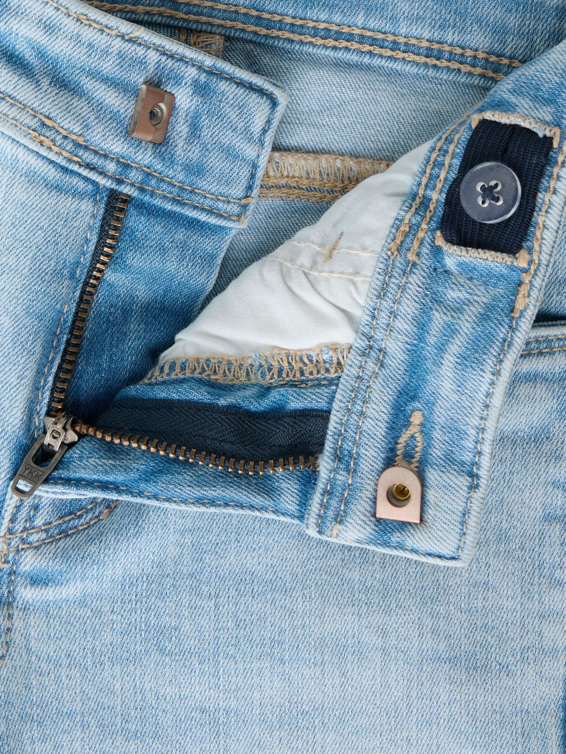 Buy Name It Sky Blue Girls Flare Jeans With Adjustable Waist from