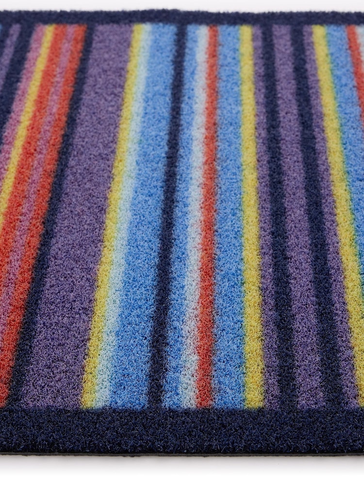 Hug Rug Blue Outdoor Stripe Mat - Image 4 of 4