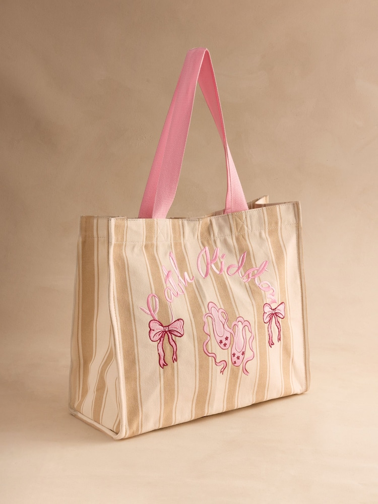Cath Kidston Ballet Shoes Stripe Tote Bag - Image 2 of 4