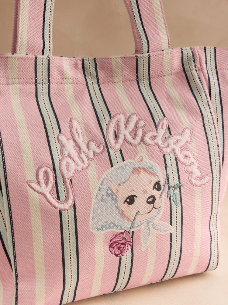 Cath Kidston Pink Biggles Dog City Tote Bag - Image 4 of 4