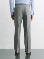 אפור בהיר - גזרה רגילה - Stretch Smart Twill Trousers - תמונה 3 מתוך 4