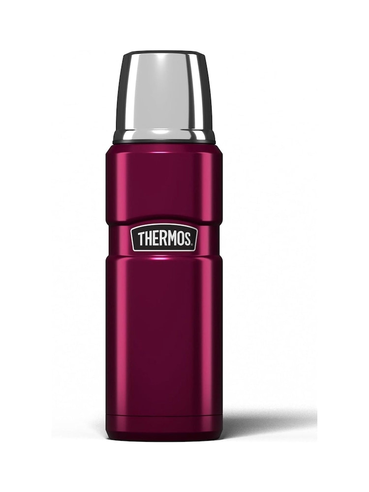 Thermos Raspberry Stainless King Flask 470ml - Image 1 of 2 Thermos Raspberry Stainless King Flask 470ml - Image 1 of 2