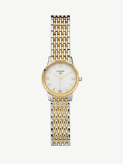 D.Louise Gold Tone Classic Link Round Bi-Metal Watch 20mm - Image 1 of 4