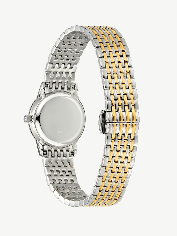 D.Louise Gold Tone Classic Link Round Bi-Metal Watch 20mm - Image 5 of 5