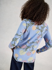 Azul - White Stuff Clara Long Sleeves T-Shirt - Imagen 3 de 6