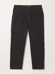 Melns - FatFace Perth Pleat Front Chinos - Attēls 6 no 6