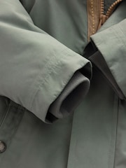 Green Waterproof Borg Lined Parka (3mths-7yrs) - Image 11 of 12