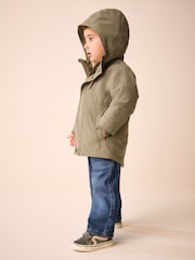 Green Waterproof Borg Lined Parka (3mths-7yrs) - Image 2 of 12