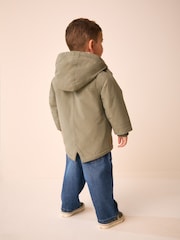 Green Waterproof Borg Lined Parka (3mths-7yrs) - Image 3 of 12