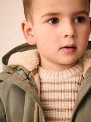 Green Waterproof Borg Lined Parka (3mths-7yrs) - Image 5 of 12