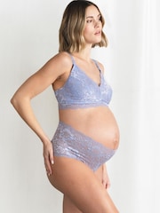 Seraphine Lilac Purple Lace Maternity and Nursing Bra - Image 3 of 5